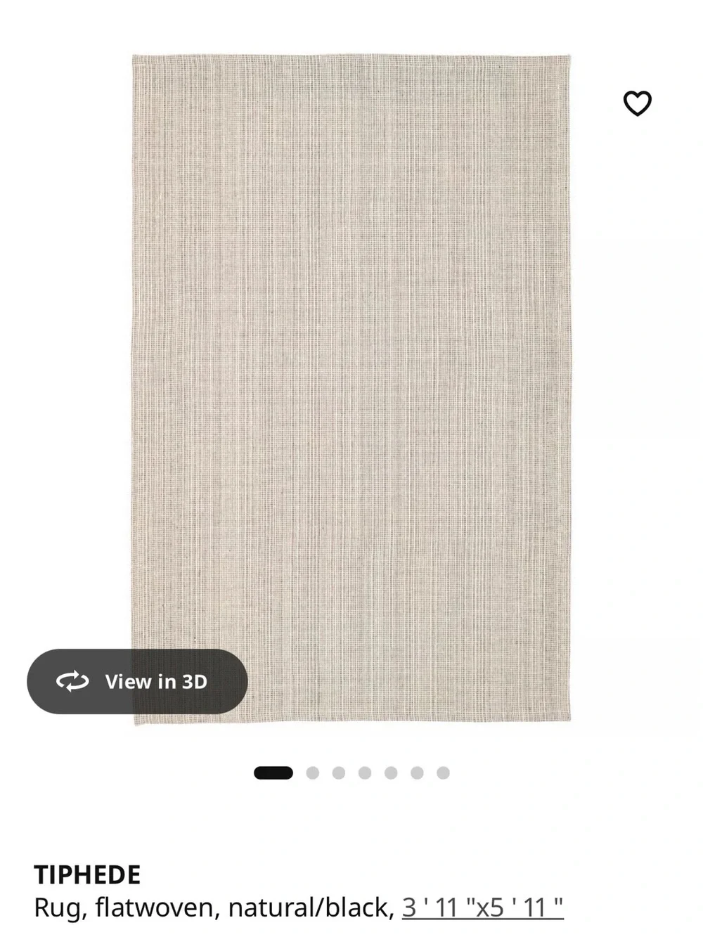 IKEA TIPHEDE 2 Rugs 3’11” x 5’11”